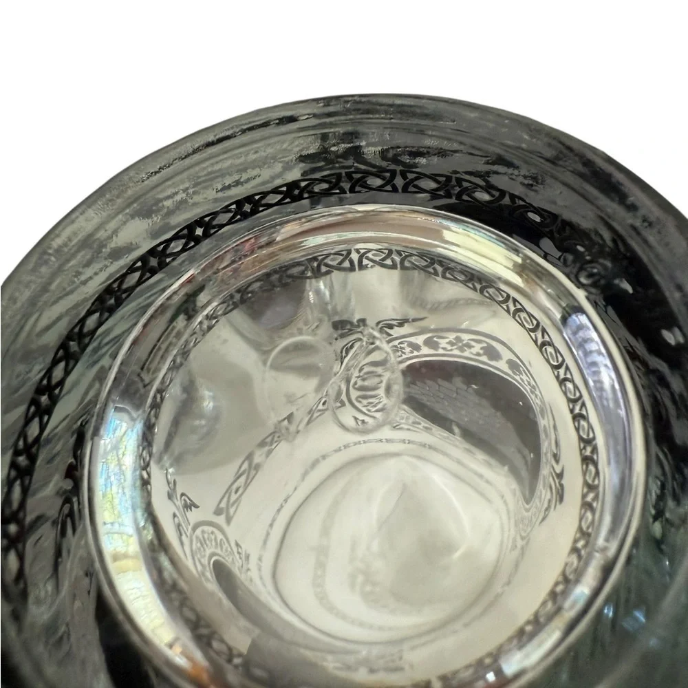 Game of Thrones Tumbler Black Seawolf Crown Drinking Glasses 6 inches lot of 4